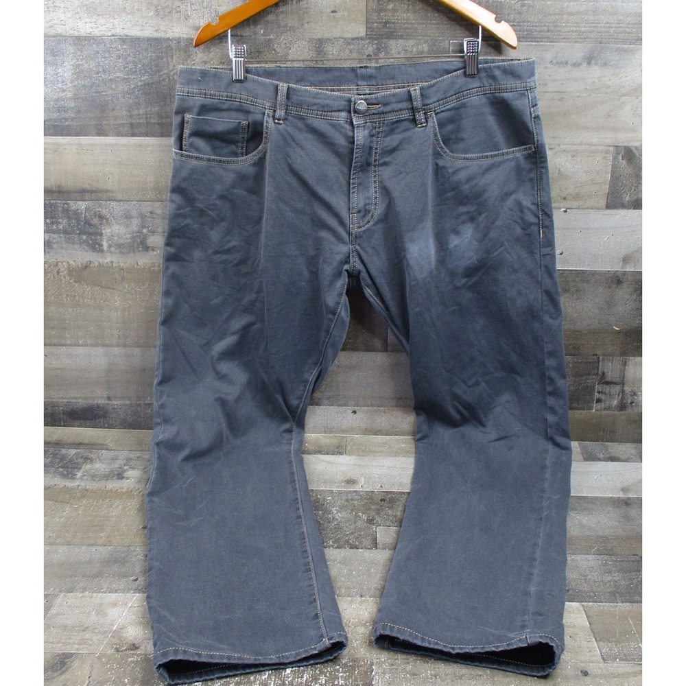 Canali Jeans Mens 38x30 Gray Regular Fit Made Italy Designer Cotton Blend Pants